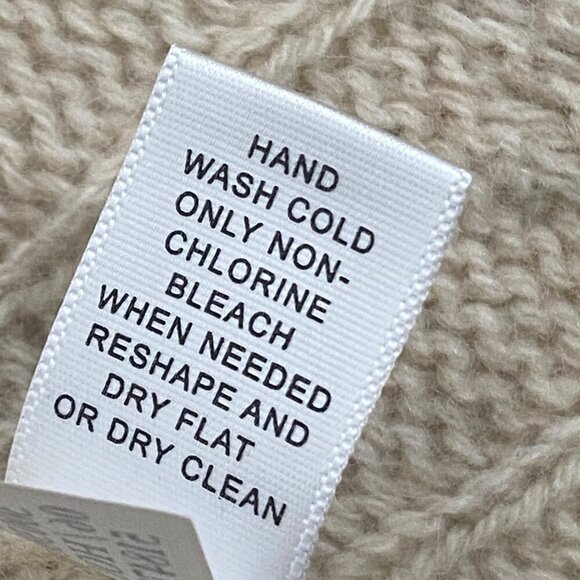 Banana Republic Alpaca Blend Cable Knit Cardigan Sweater M neutral super soft - Picture 7 of 11